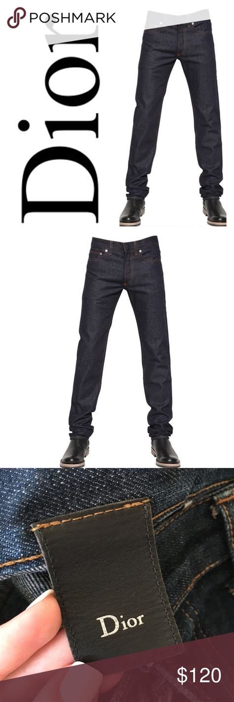 dior raw jeans|Dior jeans men sale.